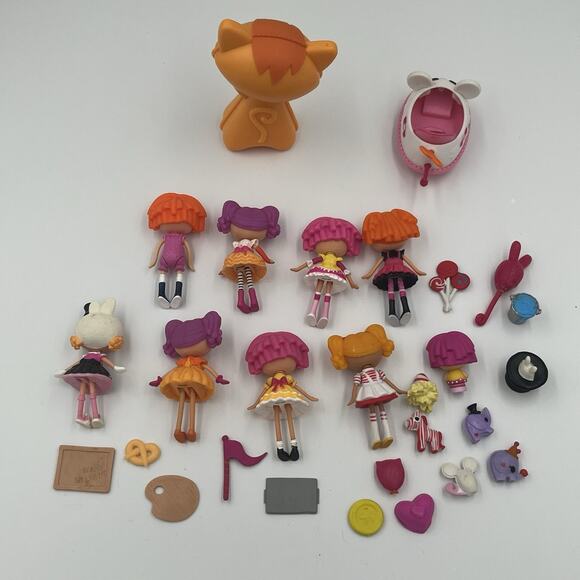 Lalaloopsy Mini 3" Dolls Pets Accessories Bundle Lot - Picture 2 of 2